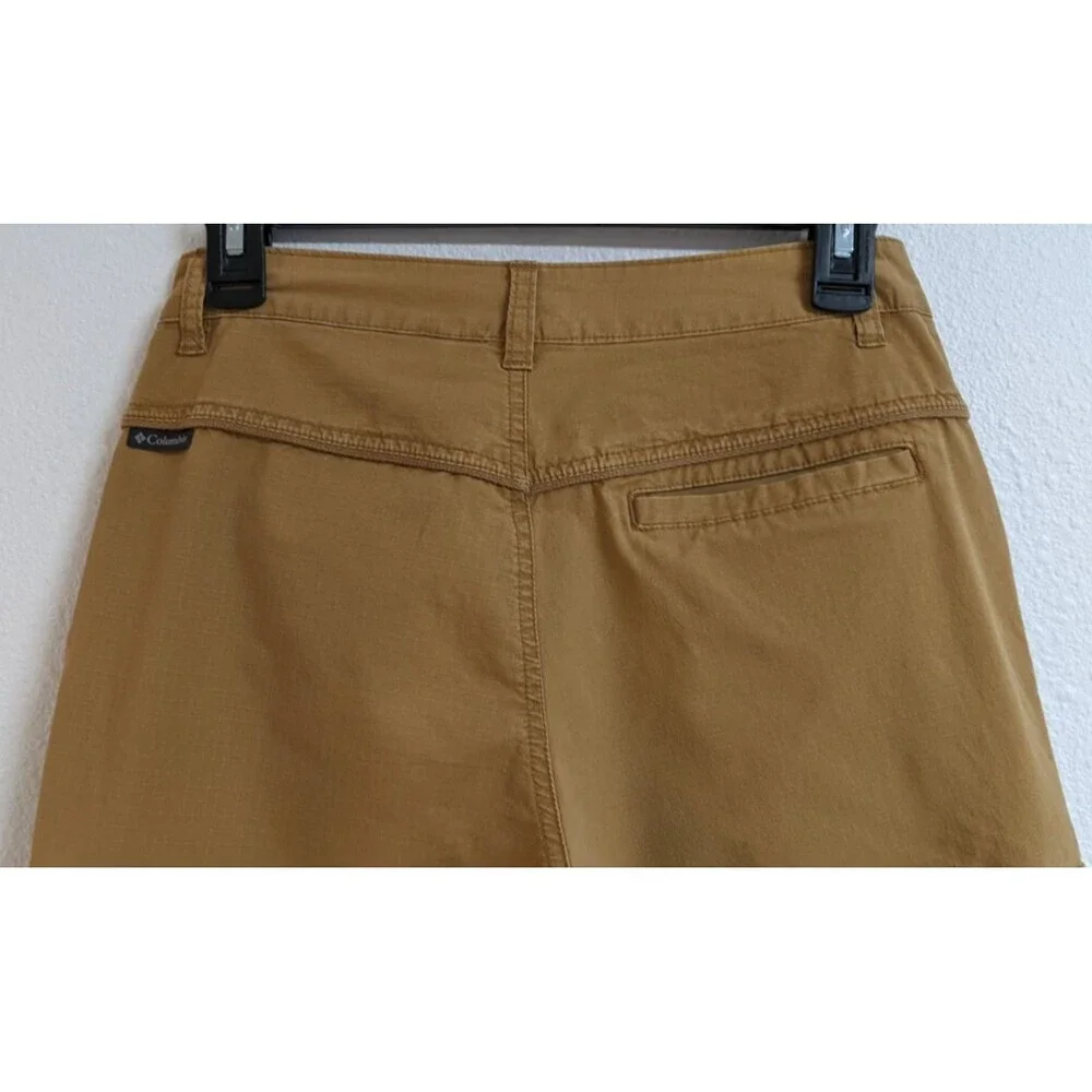 Women's COLUMBIA Cotton Stretch Cargo Flared Leg Pants Hiking Outdoor SZ 4